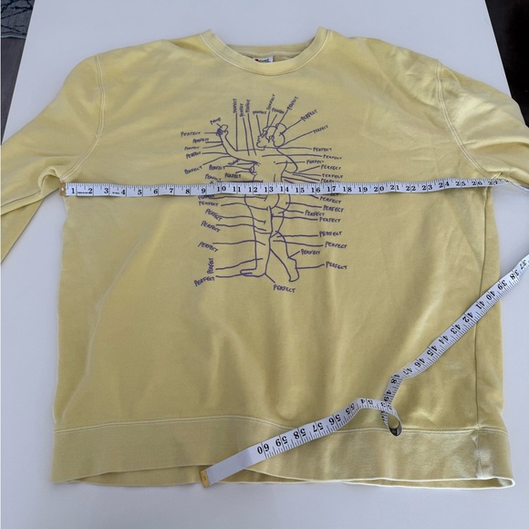 Porous Walker ‘Perfect’ Sweatshirt Yellow Graphic Men's Sweater - Picture 7 of 7